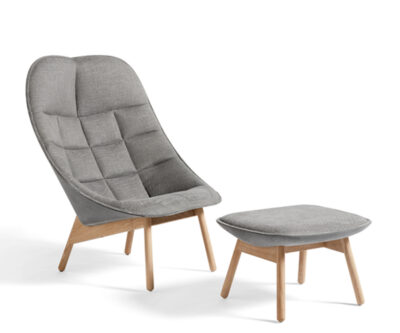 HAY Uchiwa Quilt Loungestol M. Skammel - Lola Warm Grey - Roden 05