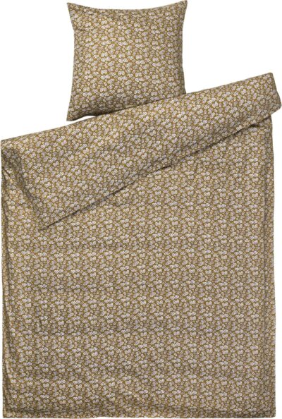 Juna Pleasantly Sengetøj Sennep Str 140x220 cm - Sengetøj hos Magasin