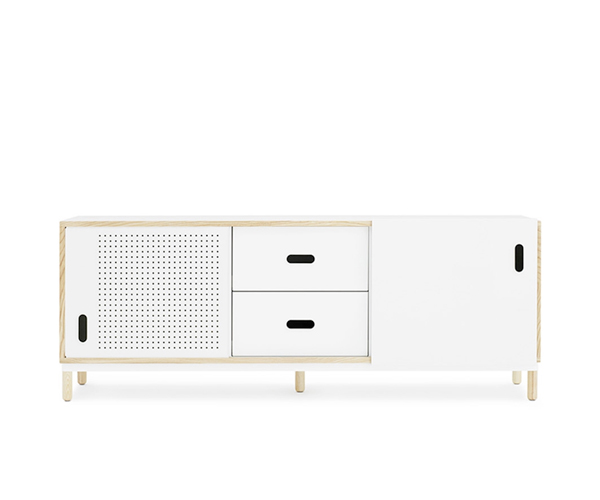 Normann Copenhagen Kabino Skænk M. 2 Skuffer - Hvid