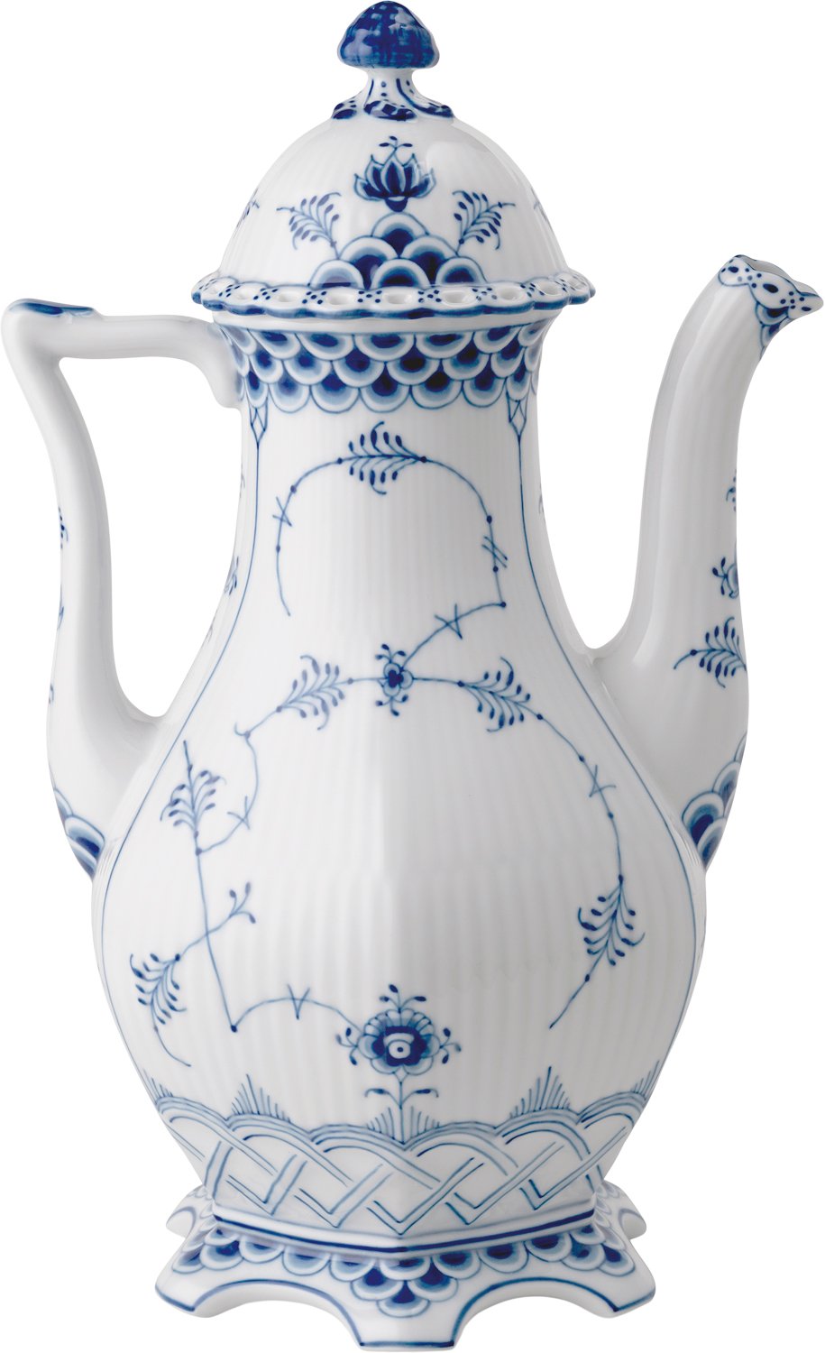 Royal Copenhagen Musselmalet Helblonde Kaffekande 100 cl - Kander hos Magasin