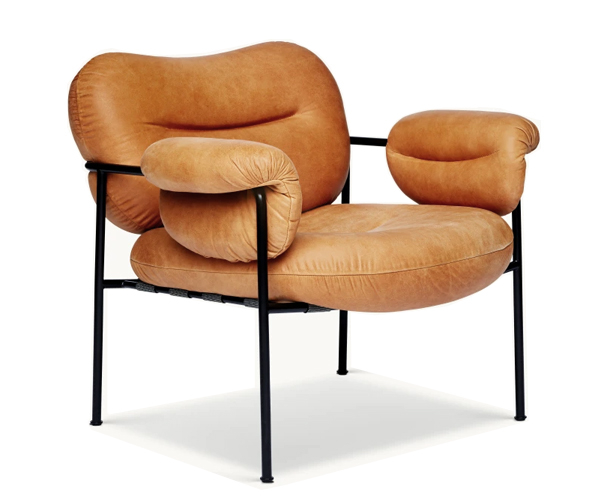 Fogia Bollo Loungestol - Vintage Cognac Læder