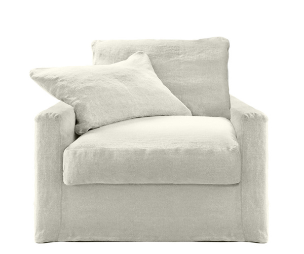 Home Spirit Biarritz Armchair - 90 cm. - Lino Blanc
