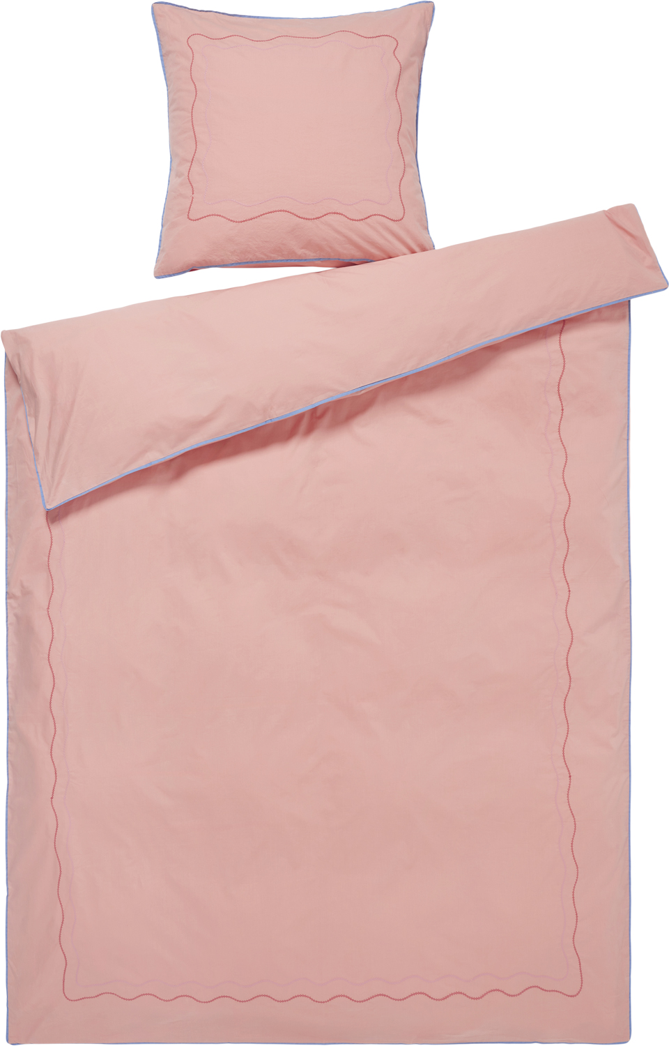 Juna Lollipop Sengetøj Soft Pink DK Lyserød Str B:140 H:220 cm - Sengetøj Bomuld hos Magasin