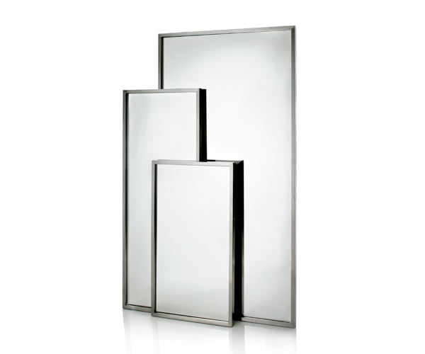 Heine Design Spejl - Lillebror - 100x100 cm. - Sort Stål