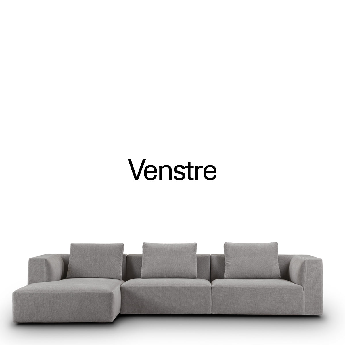 Juul 101 Sofa - 320x170cm. - Tobacco 37 Stof - Chaiselong Venstre