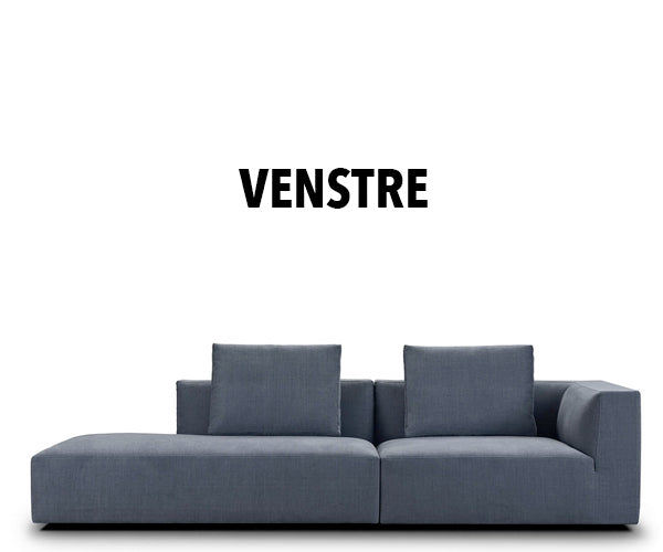 Juul 101 Sofa - Open End - 280x100cm. - Stone 06 - Venstre