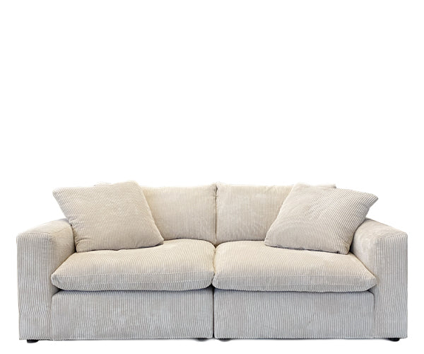 Nord komfort Lazy Sofa - Soft - 226 cm. - 389 Ribcord Stof - 13 Light Brown / 1 stk. 65x65cm.