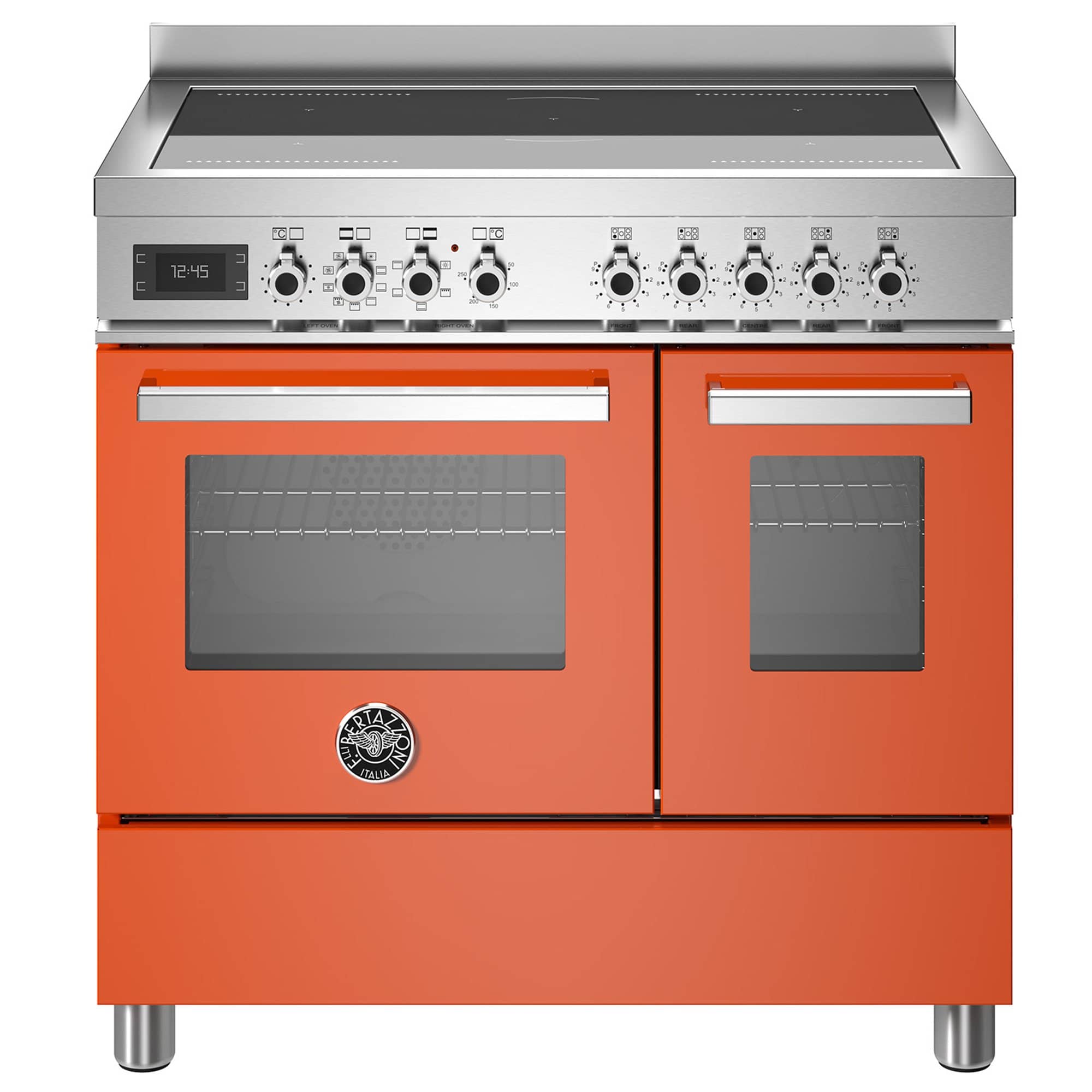PRO95I2EART Professional induktionskomfur med dobbeltovn, 90 cm, orange
