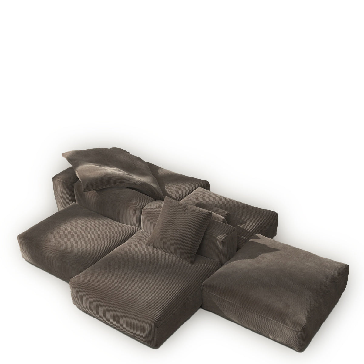 Vetsak Sofa - Sofa Set 09 Opstilling - Cord Velour - Mocha