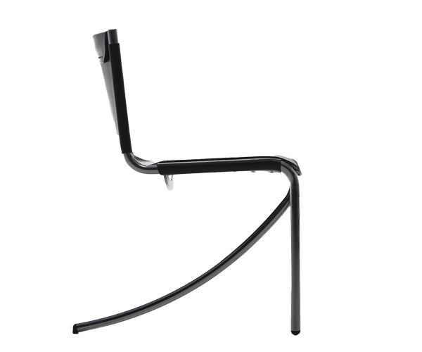Acerbis Design Jot Spisestol - Sort Stel - Natural Saddle Hide Col.26