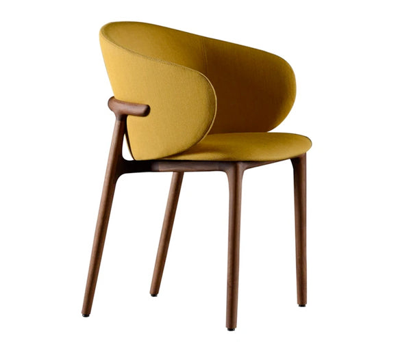 Artisan Mela Chair - Valnød - Steelcut Trio Stof - Jeg skriver selv farvekode ved udtjek