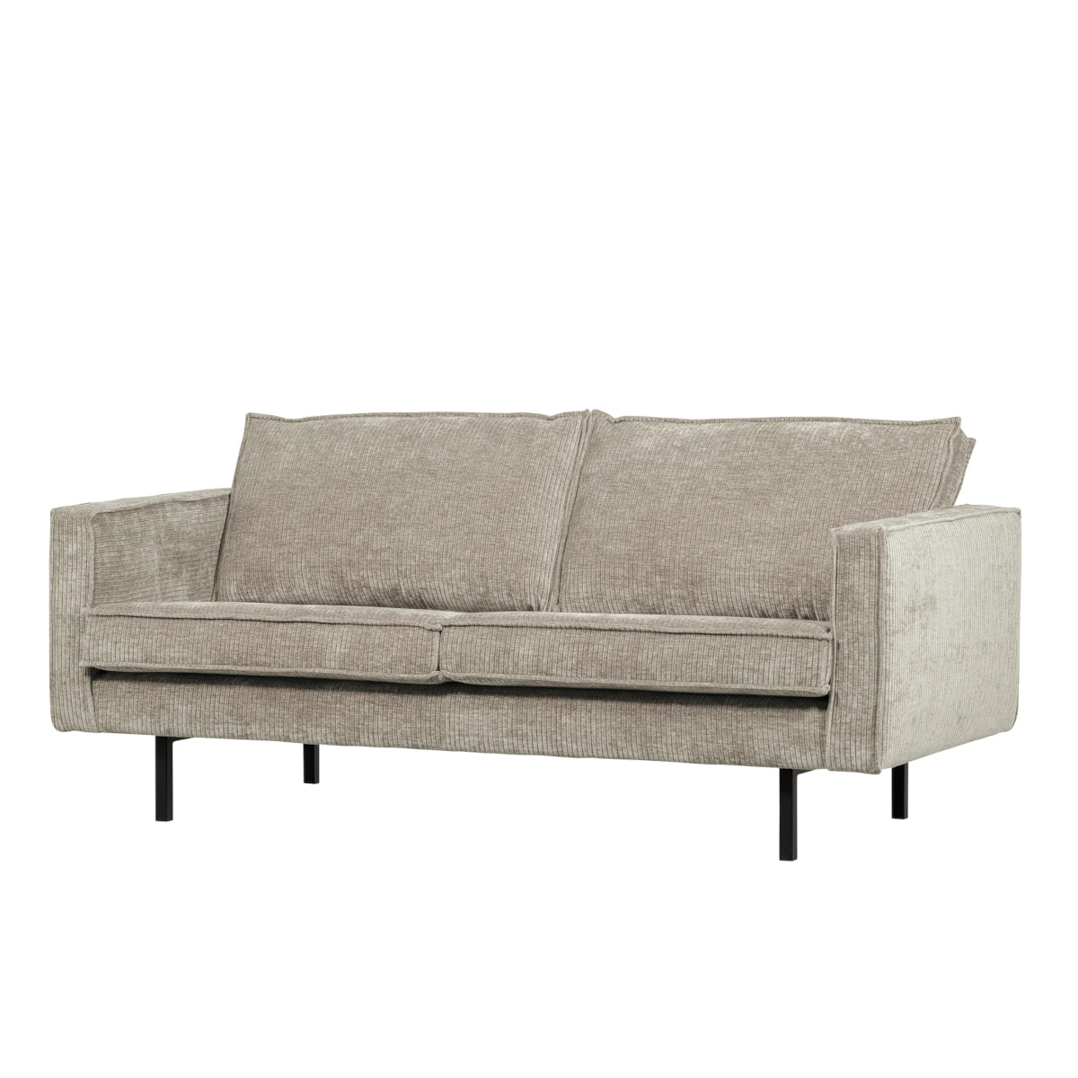 BePureHome Rodeo sofa - rib dark sand - 190 cm