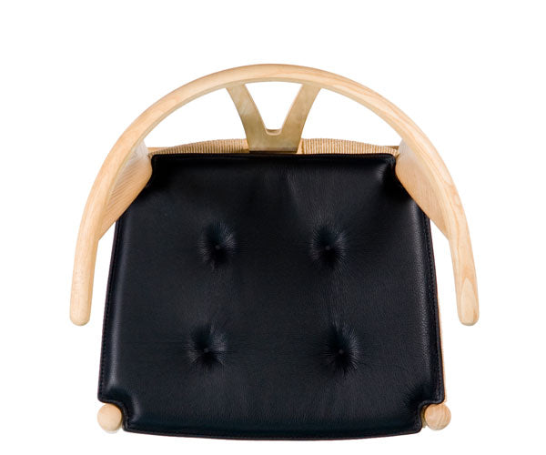 Bent Hansen Vendbar Sædehynde Med Trensning Til Y-Stolen (CH24) - Sort