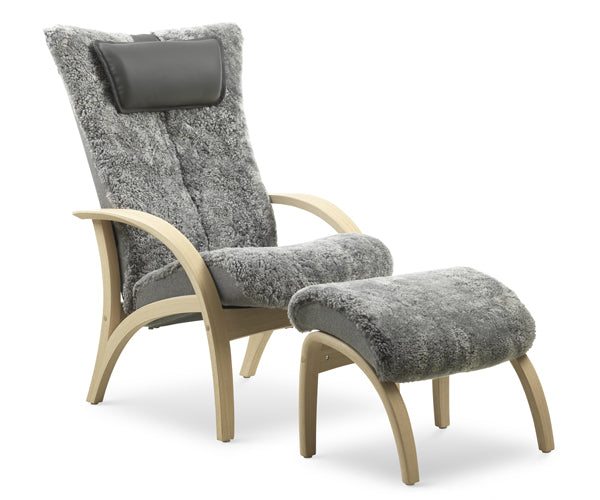 Brunstad Delta Adventure Original - Fåreskind - Inkl. Skammel - Classic Sand / Lyslakeret / Truffle