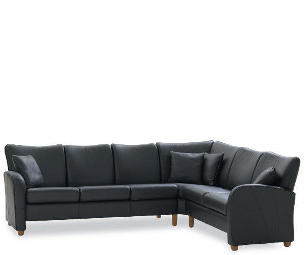 Brunstad Systemplus Modulsofa - Sort / Lys træ / AMI