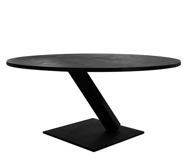 Desalto Element Bord - Ø140cm. - Concrete Finish - D60 MATTONE RED CONCRETE