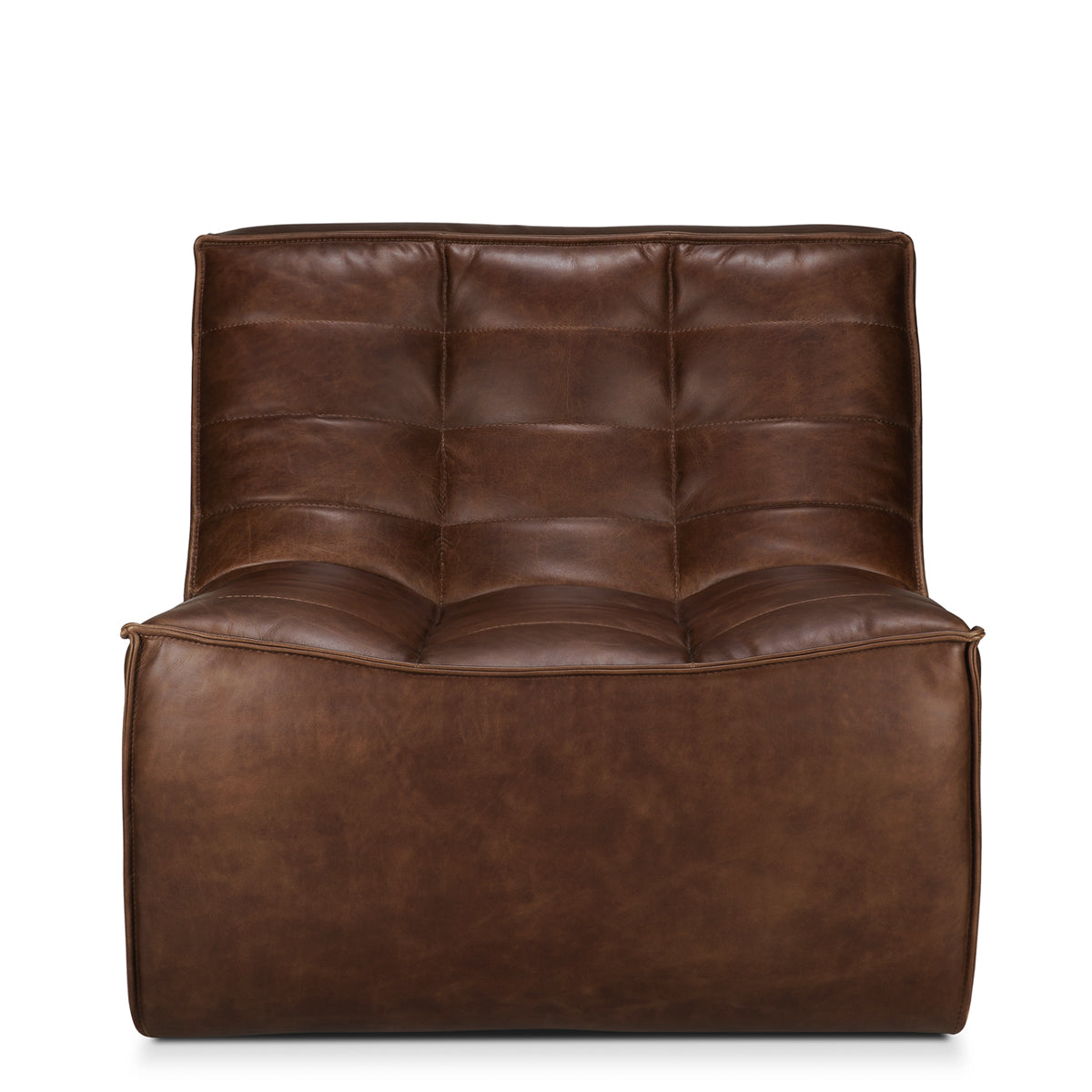 Ethnicraft N701 sofa - 1 seater - Chestnut