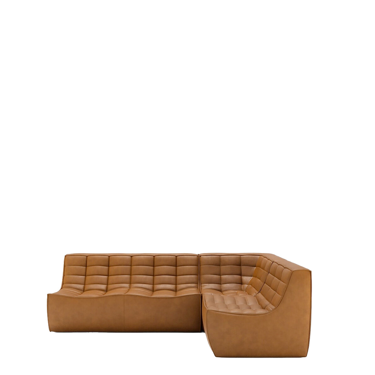 Ethnicraft N701 sofa - 231x171 - Modular Sofa Set - Old Saddle - Højre Stillet