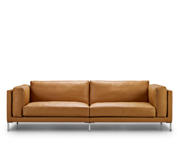Juul 301 Sofa Prestige Læder - L: 260 cm - Cognac