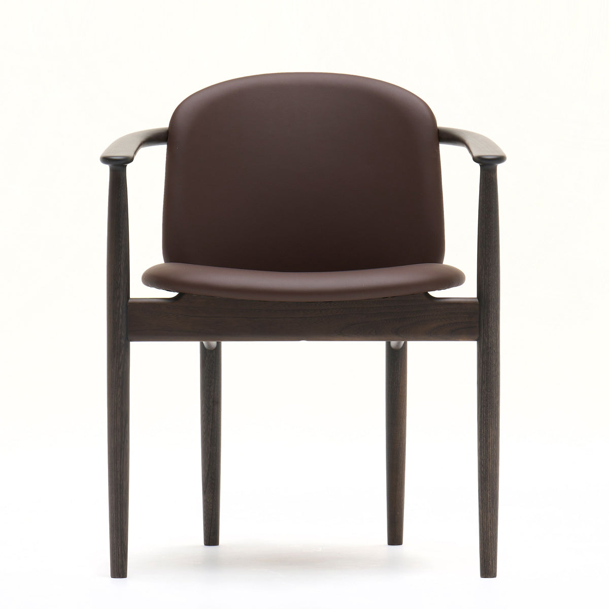 Karimoku Case Study A-DC05 Armstol - Leabelle Læder - Sortbejdset eg / X353 Bitter Brown
