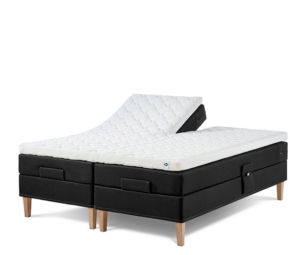 Lama Premium Elevation 180x200 - Anthracit / Fast/Medium / 2 enkelt topmadrasser