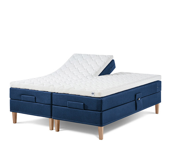 Lama Premium Elevation 180x200 - Blå / Medium/Medium / 2 enkelt topmadrasser