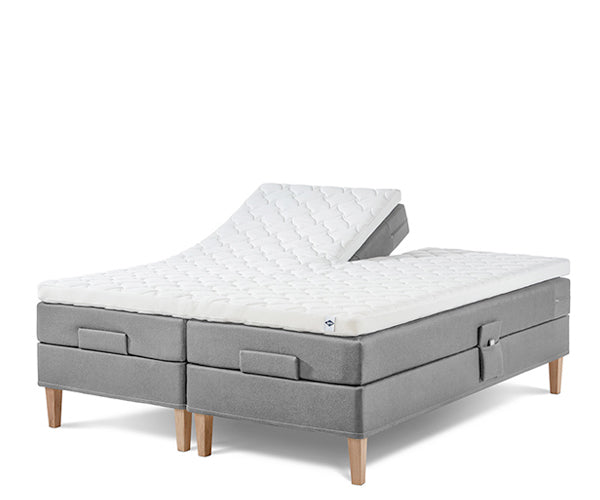 Lama Premium Elevation 180x200 - Grå / Fast/Fast / 2 enkelt topmadrasser
