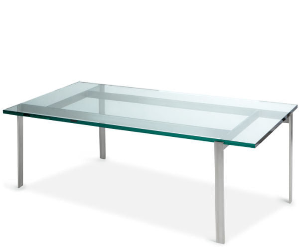 Mølballe Barcelona sofabord - 130x70cm. - Klar Glas - 45cm