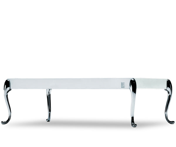 Morten Voss FlightDeck Hvid Komposit - 135x75x44cm - Poleret Aluminium