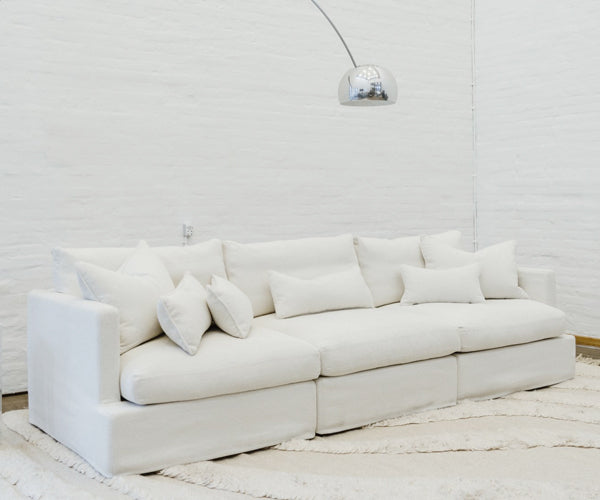 MossRoom Grand Central Sofa 290cm - Brema - Beige / 90cm