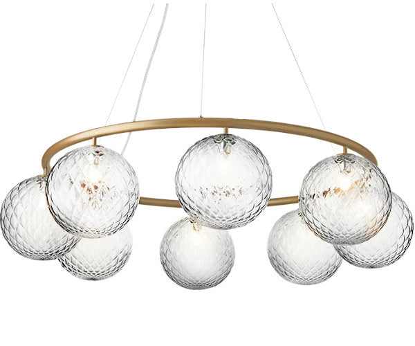 Nuura Miira 8 Circular - optic clear / brass