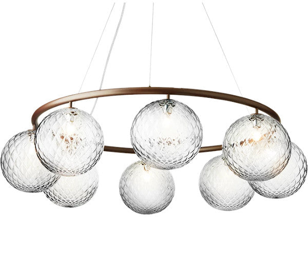 Nuura Miira 8 Circular - optic clear / dark bronze