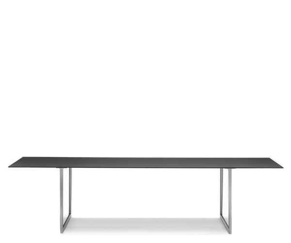 Pedrali Toa Table - 300x100cm - Sort - Poleret Aluminium - DEMO.