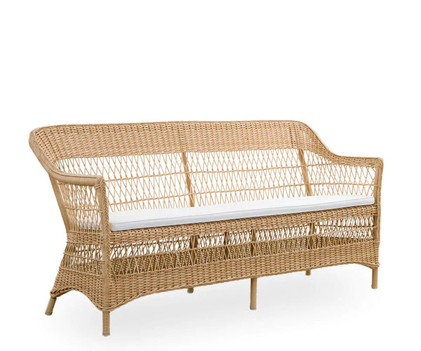 Sika Design Charlot 3 Pers. Exterior Sofa - Alu Natural - Inkl Hynde - White C · CY101 - White