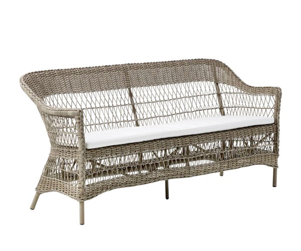 Sika Design Charlot 3 Pers. Exterior Sofa - Antique Grey - Inkl Hynde - White C · CY101 - White