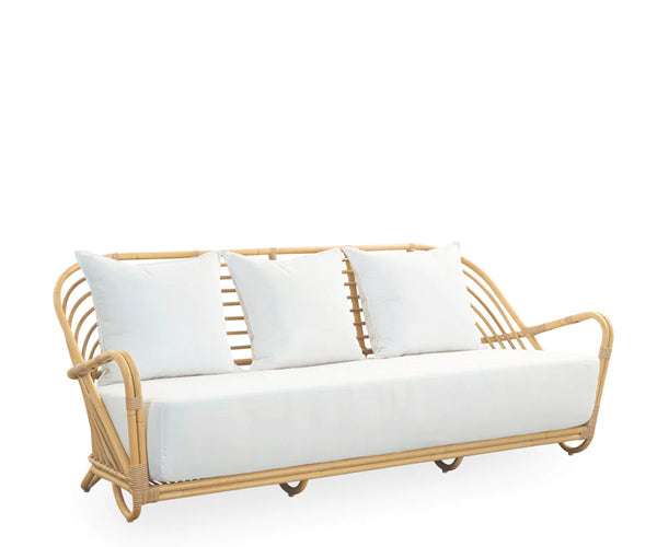 Sika Design Charlottenborg Exterior 3Pers. Sofa - Natural - Inkl. hyndesæt - B452 - Tempotest Black