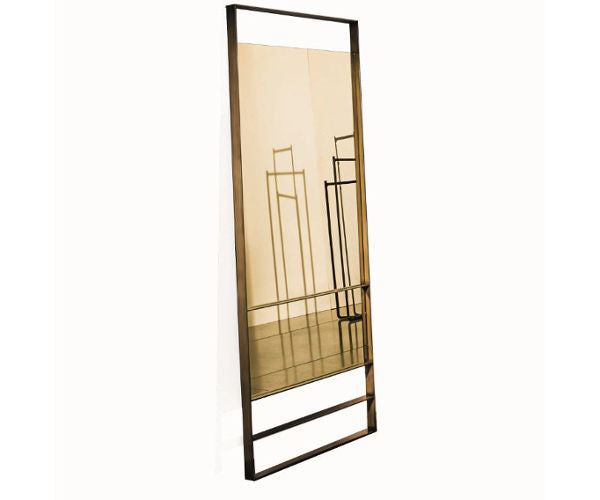 Sovet Italia Visual Floor Spejl - Gold / Burnt Brass