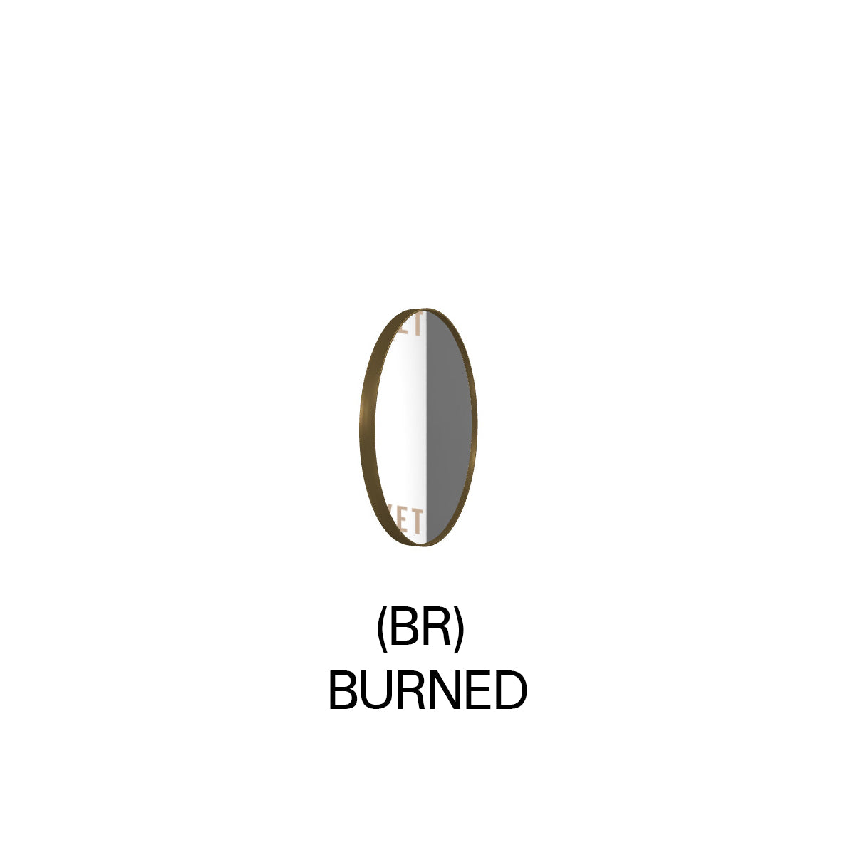 Sovet Italia Visual Round - Spejl - Dia.80cm - Klar / Burnt Brass