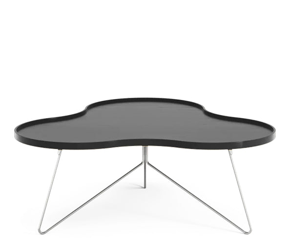Swedese Flower Mono Sofabord - 114x107 - Sort - Krom - 39cm