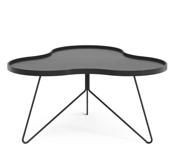Swedese Flower Mono Sofabord - 90x84 - Sort - Sort - 39cm.