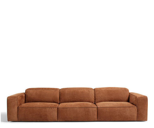 Trendbazaar Booman Sofa - 320cm - Cognac Ruskind