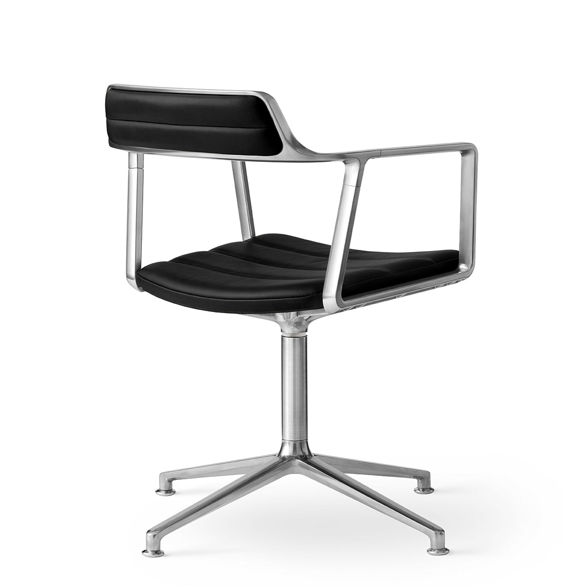Vipp 452 Swivel Chair - Gliders - Læder - Black