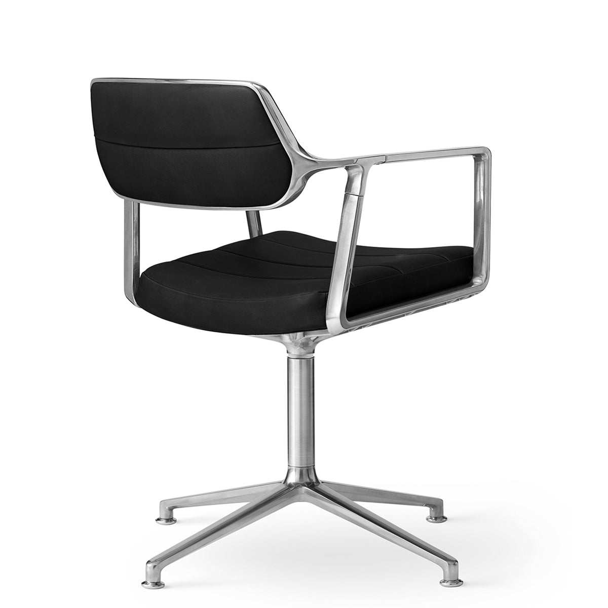 Vipp 453 Swivel Chair - Gliders - Læder - Black