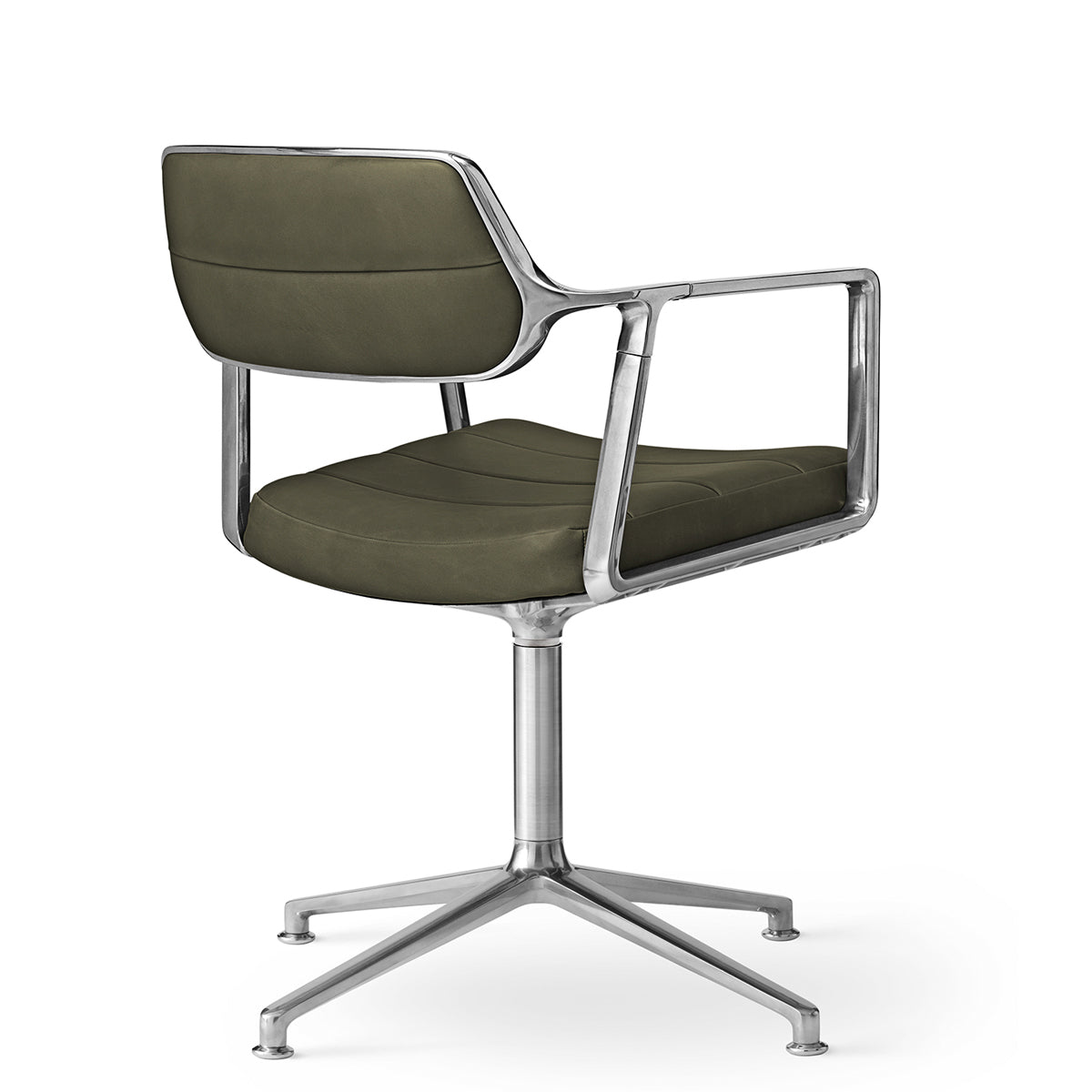 Vipp 453 Swivel Chair - Gliders - Læder - Bosco Green