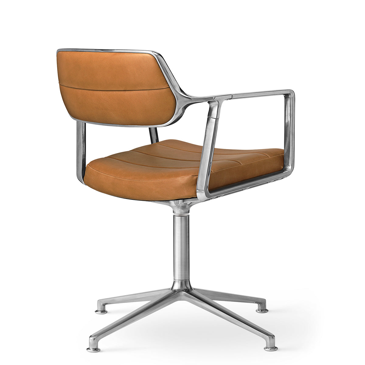 Vipp 453 Swivel Chair - Gliders - Læder - Camel