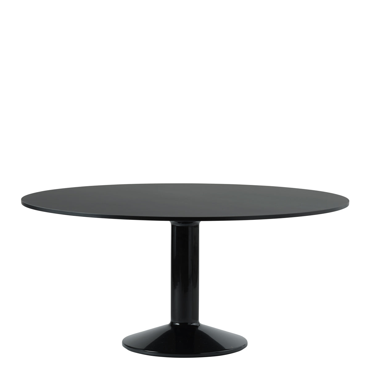 Muuto Midst Table - Dia.160cm - Linolium - Black