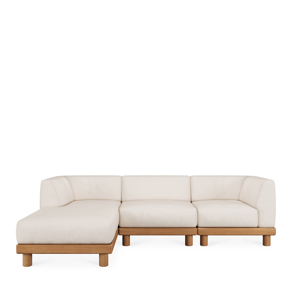Ethnicraft Monocle Outdoor Modular Sofa Set - 249x166cm. - Venstre