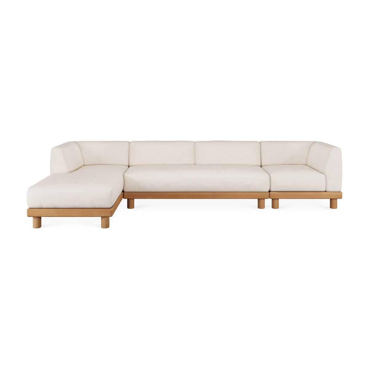 Ethnicraft Monocle Outdoor Modular Sofa Set 2 - 332x166cm. - Venstre