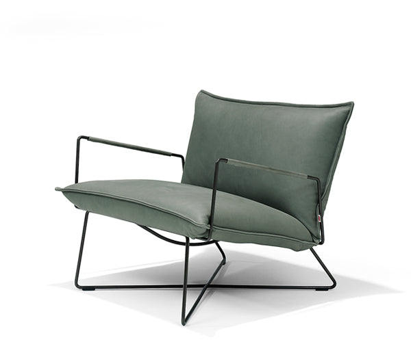 Jess Design Earl Low Back Lounge Armchair - Sera Olive