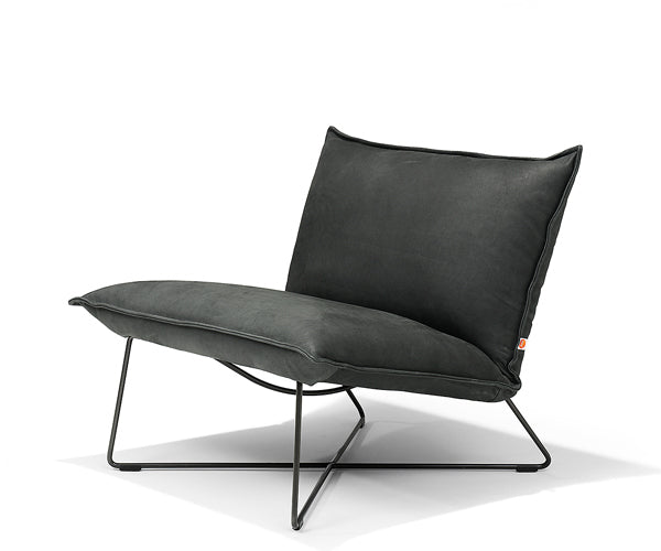 Jess Design Earl Low Back Lounge Chair - Aurele Black